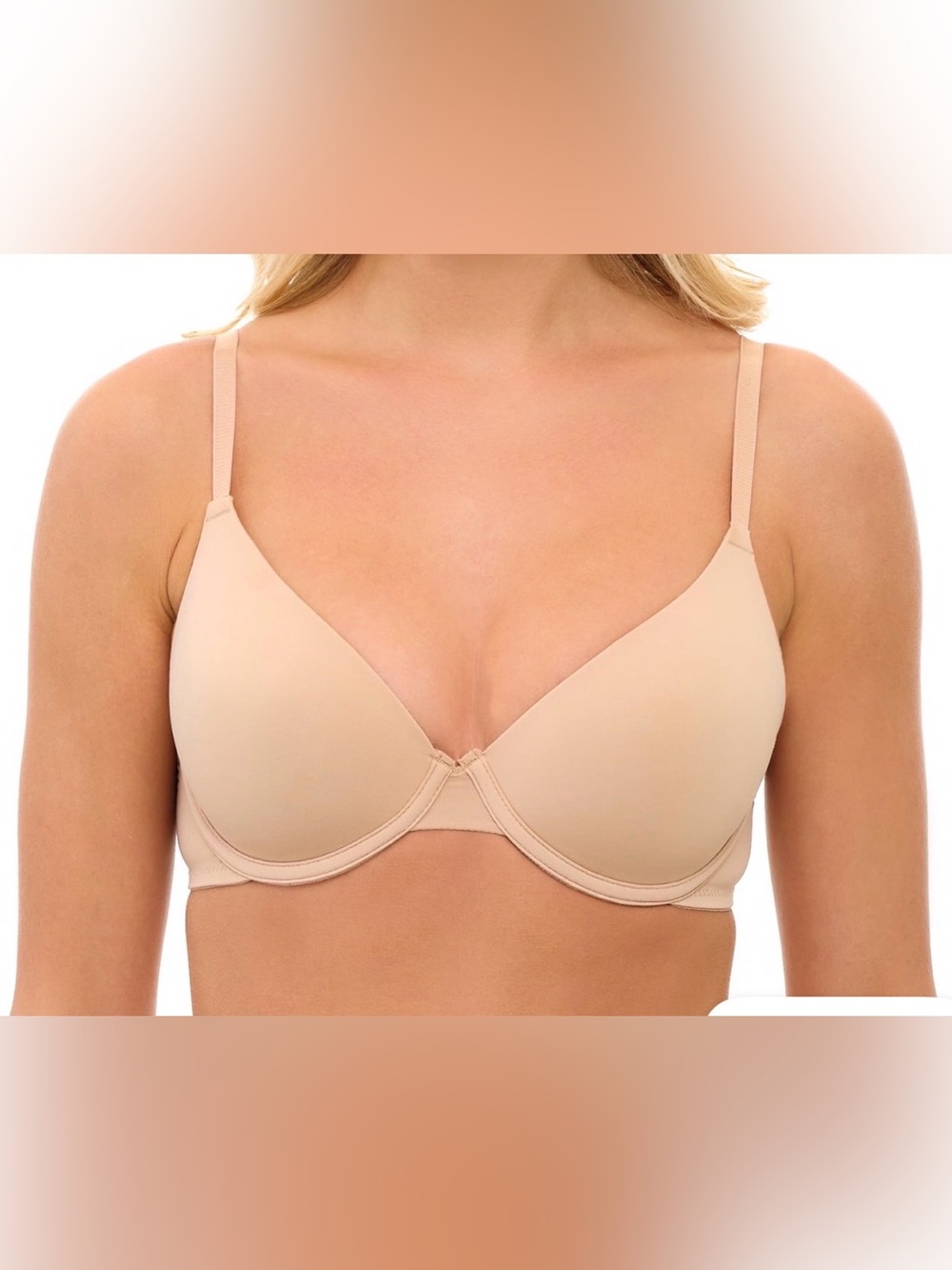 No Boundaries Beige T-Shirt Bra 42C 
NWT